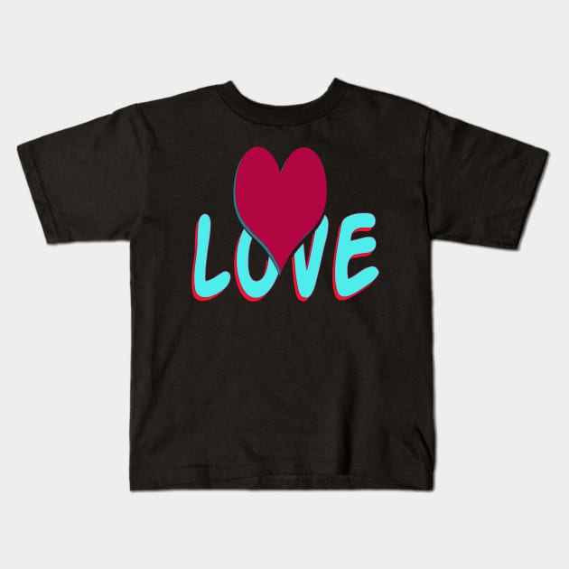 free heart to love unisex Kids T-Shirt by bakry